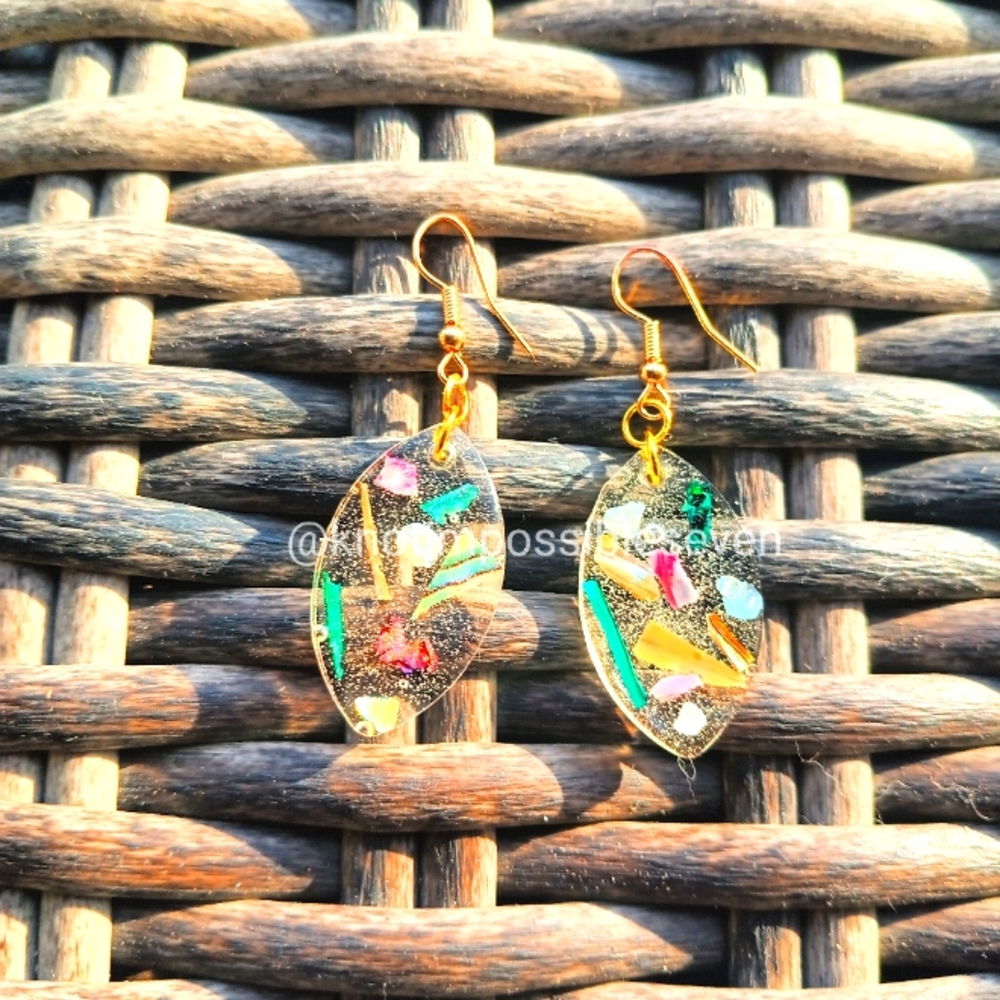 Real Abalone Shell Earrings